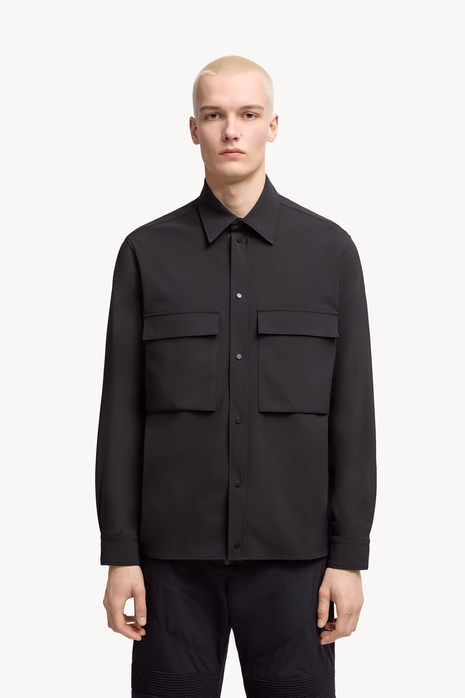 Long Sleeve Shirt Men Black Moncler 3